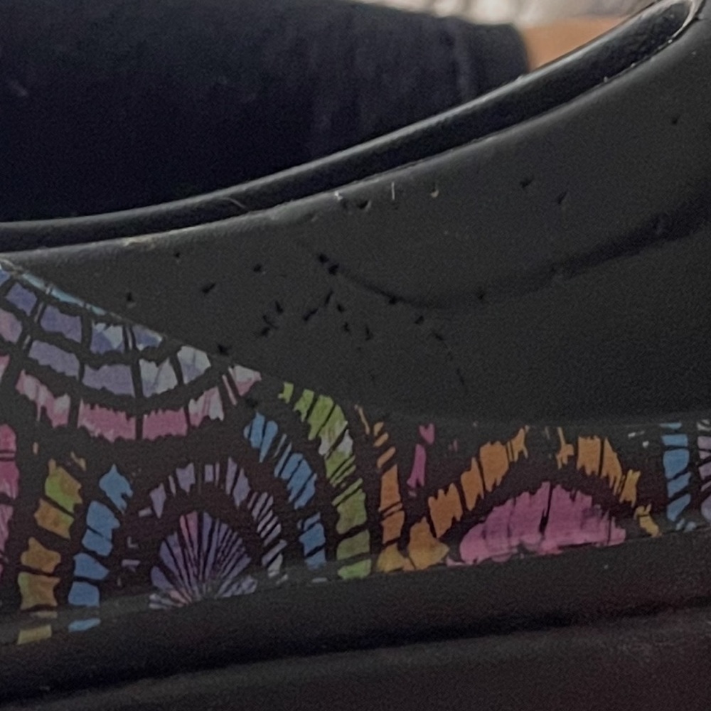 CROCS Blue and Pink Mules Vibrant Clogs woman’s size 9 - Picture 4 of 5